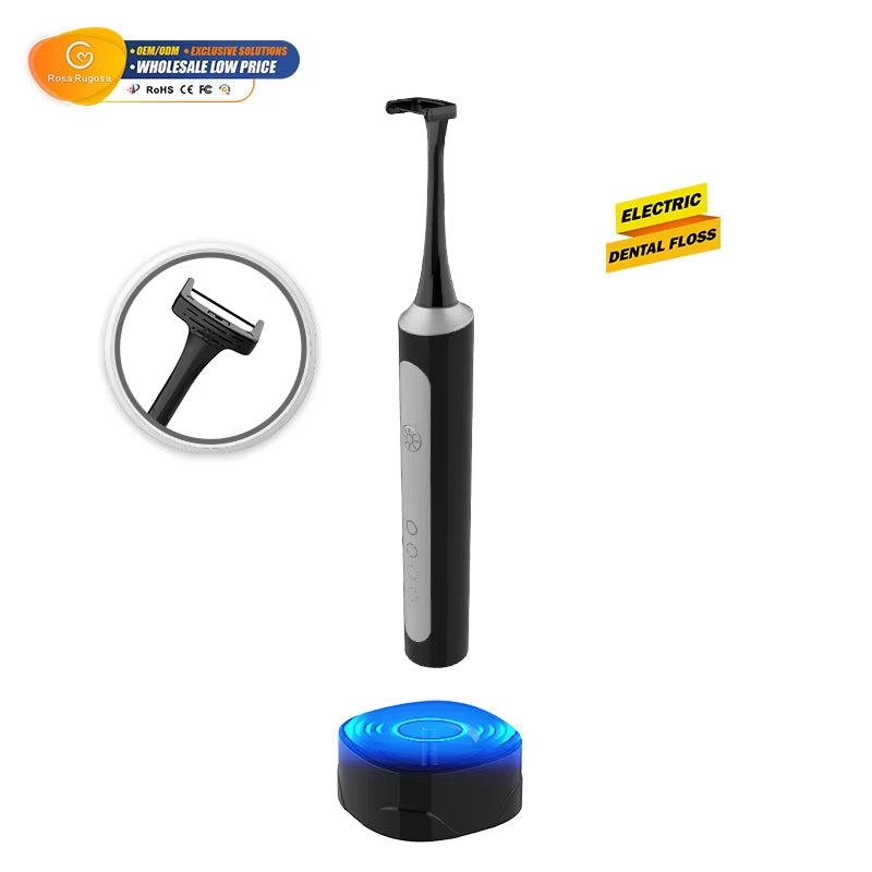 Goldrose Z5-50 Vibrating Electric Dental Flosser Multi-Functional Medical Oral Care Tool Home Travel Painless Easy Flossing