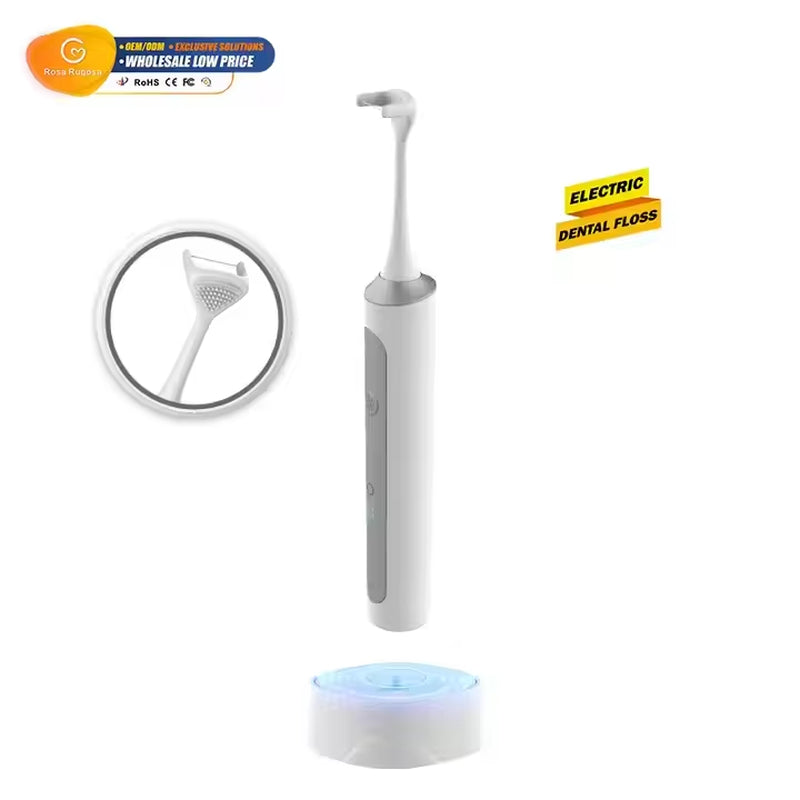 Goldrose Z5-50 Vibrating Electric Dental Flosser Multi-Functional Medical Oral Care Tool Home Travel Painless Easy Flossing